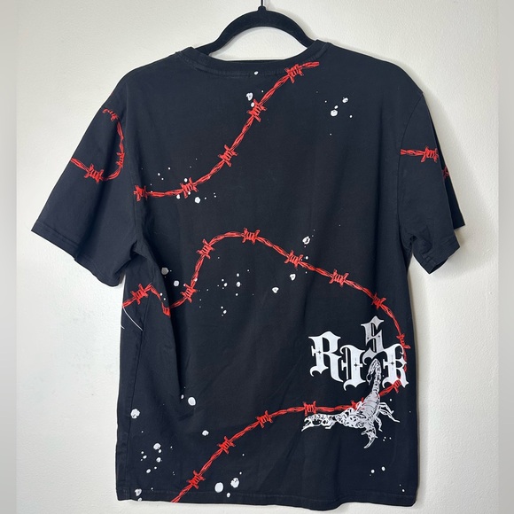 Smoke Rise Risk T-shirt with Rhinestone decal Size Small - Picture 3 of 3